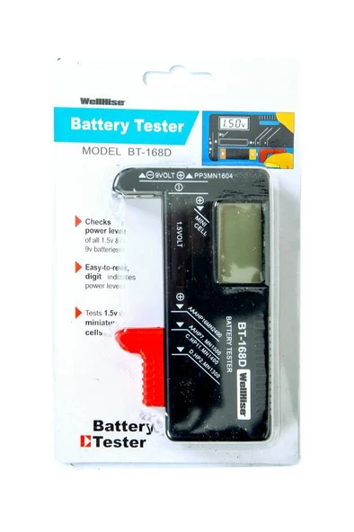 Wellhise BT-168D LCD Dijital Pil Test Cihazı - 2