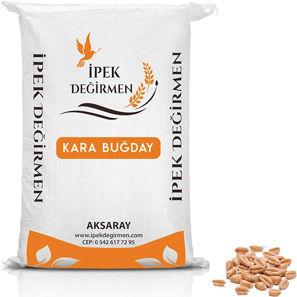 İpek Değirmen 1 KG Kara Buğday Tavuk Güvercin Kuş Yemi Yüksek Protein