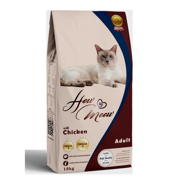 How Meow Tavuklu Kedi Maması 15 kg