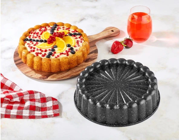 Döküm tart kek kalıbı - exclusive döküm kek kalıbı 26 cm.