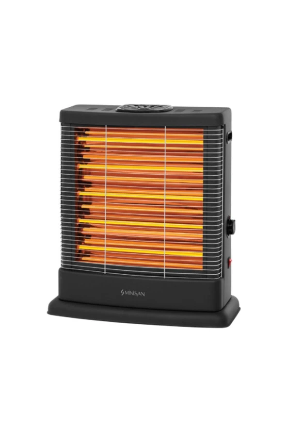 Maxi 5 Çubuklu Elektrikli Soba Isıtıcı Termostatlı+emniyetli