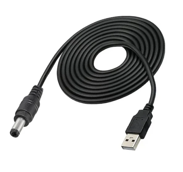 Navidata Usb To Dc 5.5X2.5mm Kalın USB Power Kablo Güç Çevirici Adaptör Kablosu 1.5M Usb Kablo - 3