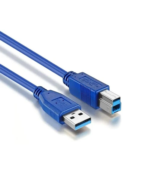 1.5M USB 3.0 YAZICI KABLOSU 1,5 METRE ERKEK ERKEK PRİNTER KABLO USB YAZICI KABLOSU(KABLO UCUNA DİKKAT AÇIKLAMAYI OKU) - 4