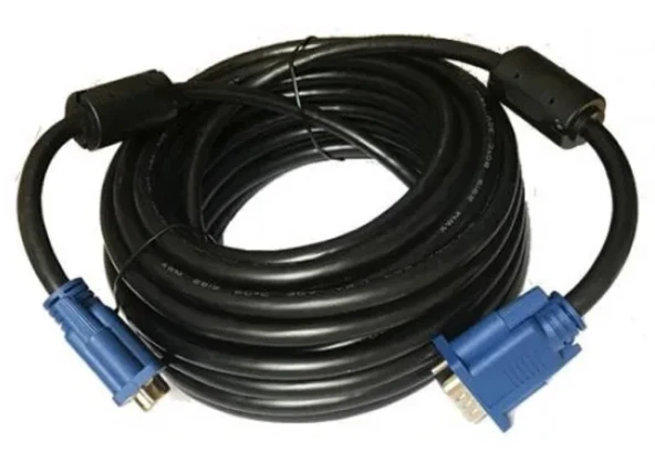 GABBLE 15 Metre Vga Kablo 15 Pin Erkek Erkek 15M Vga Kablo Monitörü Tv Projektör Görüntü Kablosu