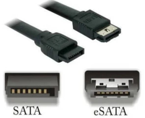 NAVİDATA Esata Sata 7pın 3 Gbps Esata To Sata 100cm Sata To Esata 1m