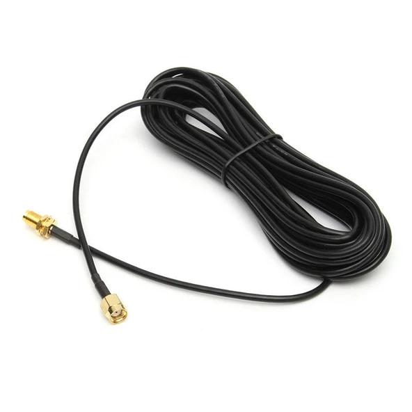 NAVİDATA 5 Metre Wireless Wifi Anten Uzatıcı Uzatma Kablosu SMA  Dişi Erkek 5m wifi Uzatma - 6