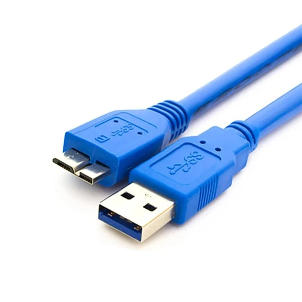 Navidata 1 metre USB 3.0 To Micro Usb-B Harici Harddisk kablo HDD Data Kablosu 1m usb 3.0 hdd kablo - 4