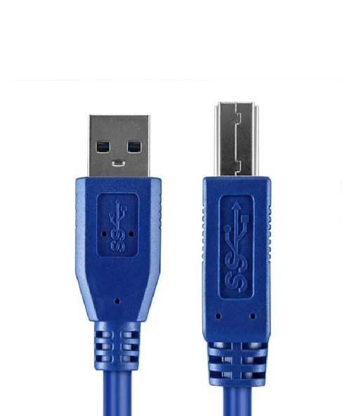 1.5M USB 3.0 YAZICI KABLOSU 1,5 METRE ERKEK ERKEK PRİNTER KABLO USB YAZICI KABLOSU(KABLO UCUNA DİKKAT AÇIKLAMAYI OKU) - 6