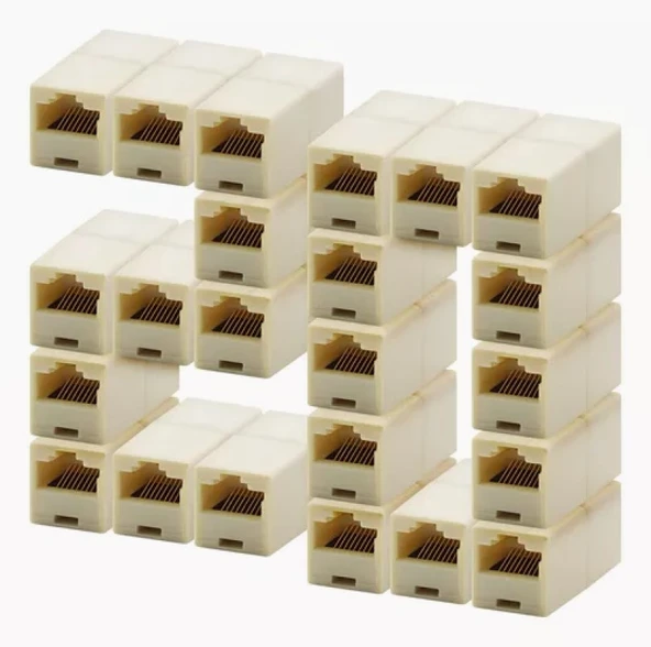 Hadron hd4062 20li Adsl Cat5 Cat6 Rj45 Dişi dişi-RJ45 Birleştirici-İnternet kablo uzatma ara adaptör RJ45 Ara aparat 20 adet