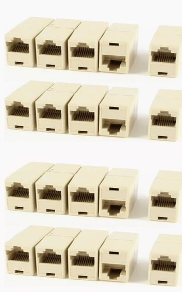 Hadron hd4062 25li Adsl Cat5 Cat6 Rj45 Dişi dişi-RJ45 Birleştirici-İnternet kablo uzatma ara adaptör RJ45 Ara aparat 25 adet - 6