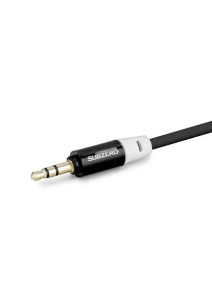 SUBZERO AX35 1M AUX KABLO 3.5MM 1 METRE SES KABLOSU-SİYAH - 2