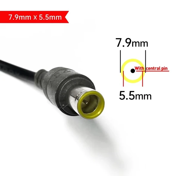 Navidata nvd-yd18 Ibm Lenovo 7.9X5.0 Notebook Adaptör Tamir Kablosu 7,9x5,5mm Adaptör Şarj Aleti Tamir Kablosu