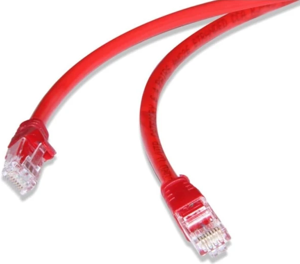 FLAXES FNK-615K 15M CAT6 KABLO PATCH NETWORK KABLOSU 15 METRE CAT6 KABLO KIRMIZI - 5