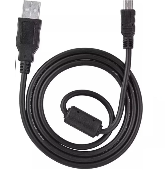 QPORT Q-USBKM1.5 1.5 METRE 5 PİN KAMERA USB 2.0 ŞARJ DATA KABLOSU 1,5M 5PİN MİNİ USB KABLO - 4