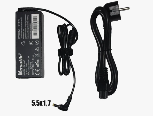 VERSATİLE LPA14AC 19V 4.74A 5.5X1.7 ACER NOTEBOOK ADAPTÖR 5,5X1,7 MM - 2