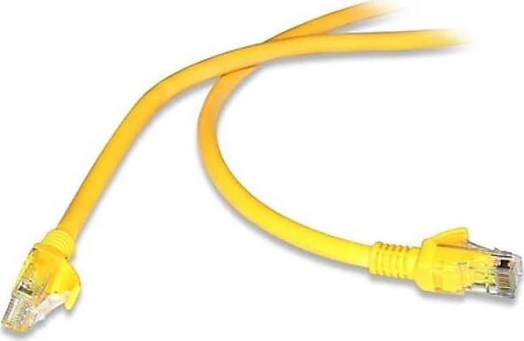 Flaxes Fnk-605s 5m Cat6 kablo Sarı Network Kablosu 5 Metre Cat6 Kablo - 4
