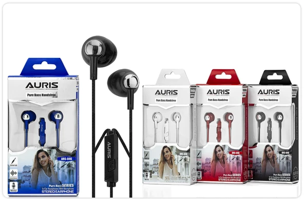 AURİS ARS-HF046 KABLOLU KULAK İÇİ KULAKLIK KIRMIZI - 2