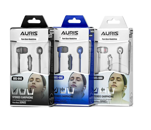 AURİS ARS-HF044 KABLOLU KULAK İÇİ KULAKLIK SİYAH - 3
