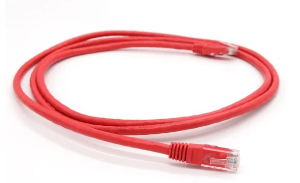 FLAXES FNK-601K 1M CAT6 KABLO 23AWG  1 METRE CAT6 KABLO  PATCH KABLO KIRMIZI - 4