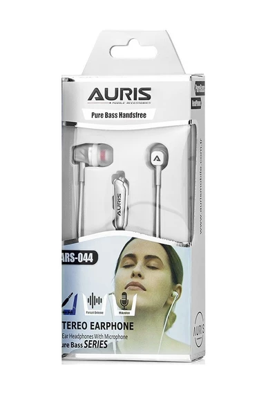 AURİS ARS-HF044 KABLOLU KULAK İÇİ KULAKLIK BEYAZ