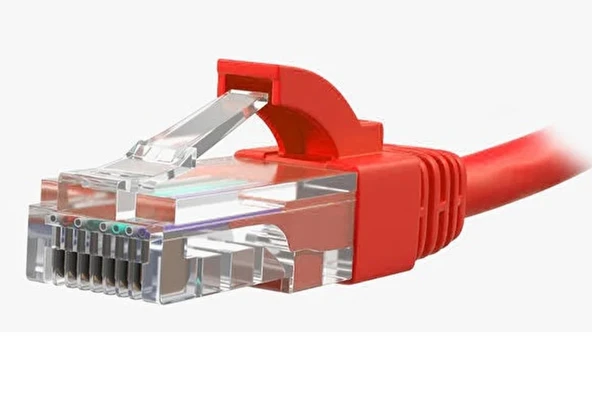 FLAXES FNK-601K 1M CAT6 KABLO 23AWG 1 METRE CAT6 KABLO PATCH KABLO KIRMIZI - 3