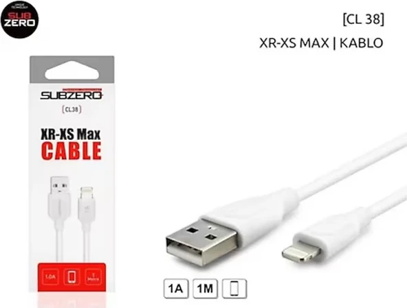 Subzero CL38 1a Lightning USB Şarj Data Kablo 1m iphone kablo