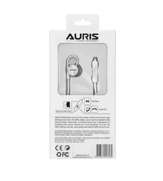AURİS SPORTS ARS-028 3.5MM KULAK İÇİ KULAKLIK BEYAZ - 2