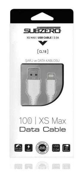 Subzero CL18 2a 1 Metre Lightning USB Şarj Data Kablo 1m iphone kablo - 3