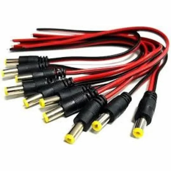 Powermaster 50Li A Kalite Power Jack Güvenlik Kamerası Güç Kablosu CCTV Power Jack 50 Adet - 3