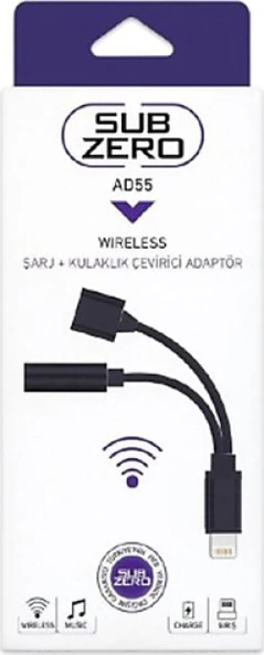 Subzero Lıghtnıng Iphone Şarj Ve Kulaklık Çevirici Adaptör 3.5mm Aux Girişi Ad55 - 2