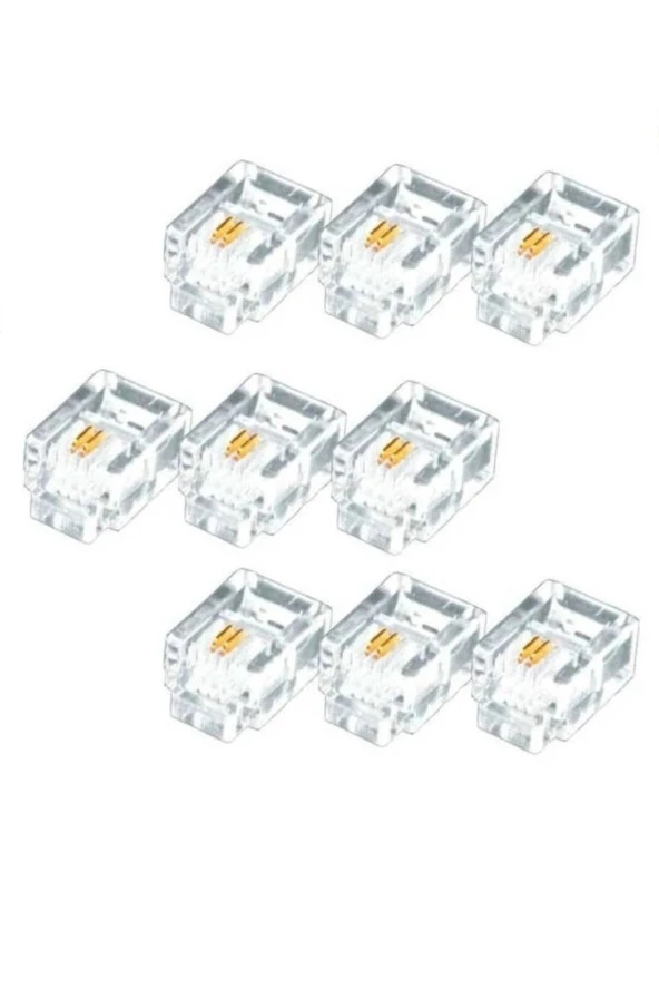 Rj11 Telefon Soketi RJ11 Konnektör 6p/2c 100 Adet RJ11 Jack - 5