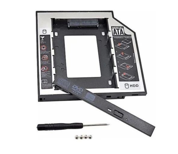 9.5mm Sata Hdd Harddisk Caddy Kızak Kutu Laptop Ssd Notebook Ikinci Hdd Takma - 4