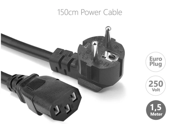 Herz Power Kablo 500w Dökme 1.5mt Poşetli 25 Adet - 4