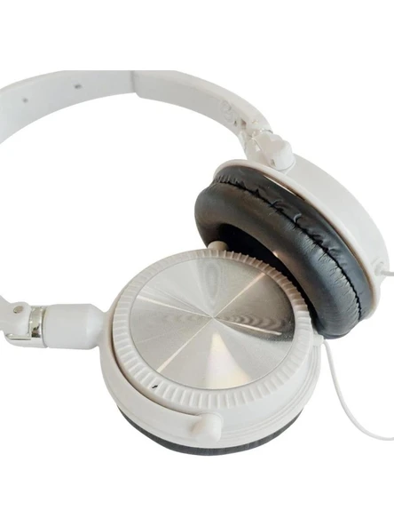 E-Wave N-500 Katlanabilir Müzik Kulaklık Beyaz - 3