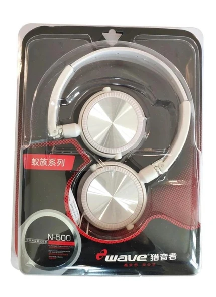 E-Wave N-500 Katlanabilir Müzik Kulaklık Beyaz - 2