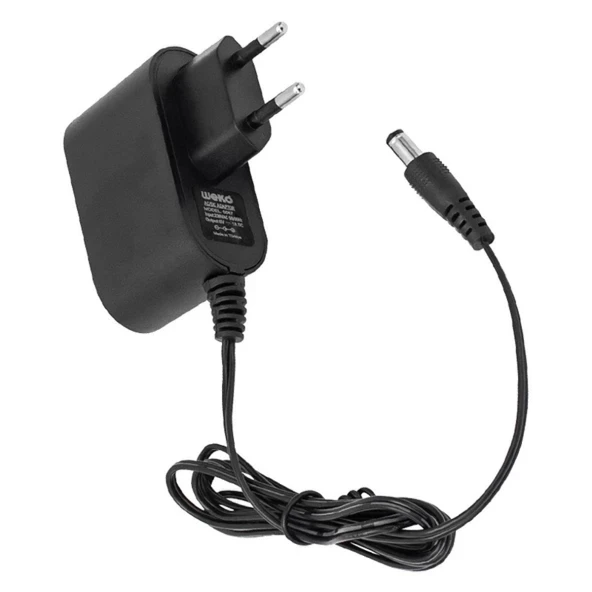 WEKO 5 VOLT 1 AMPER 5.5X2.5 UÇLU YERLİ ÜRETİM PLASTİK KASA PRİZ TİPİ ADAPTÖR 5,5X2,5 5V 1A ADAPTÖR - 2