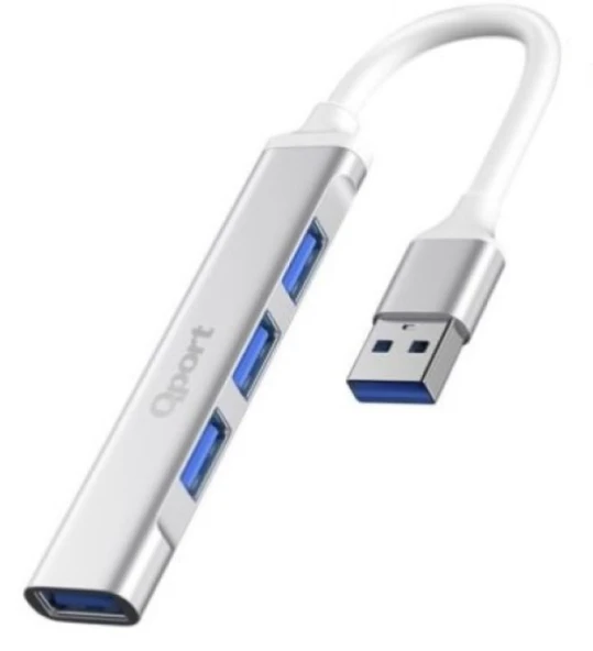 Q-UC204 4 Port Usb 3.0 Çoklayıcı Metal Kasa USB HUB - 2