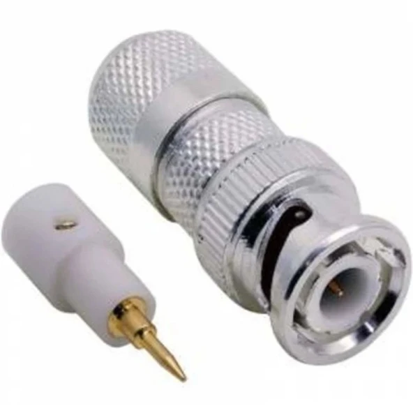 ZTECH Bnc jack Gümüş Gri Cctv Kamera Bnc Konnektör - 3