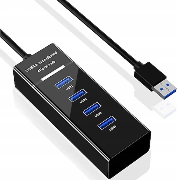 Hadron Hdx7017 3.0 Usb Hub Usb 3.0 1 Port Usb 2.0 3 Port 27cm - 2