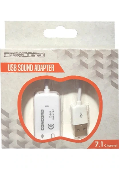 CONCORD C-849 USB SOUND 7.1 usb ses kartı kablolu - 3