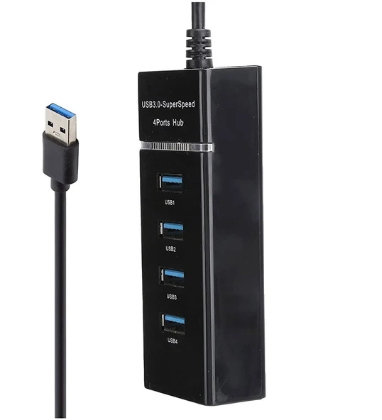 Hadron Hdx7017 3.0 Usb Hub Usb 3.0 1 Port Usb 2.0 3 Port 27cm - 5