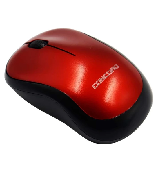 Concord C-13 2.4ghz Optik 1200DPİ Kablosuz Mouse KIRMIZI