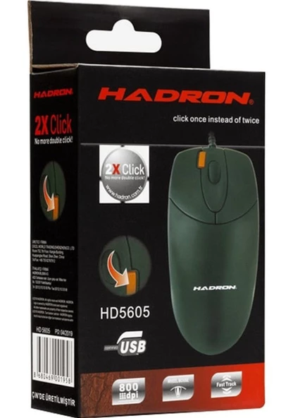 Hadron HN5605 (HD5605) Çift Click Kablolu Optik Mouse - 3
