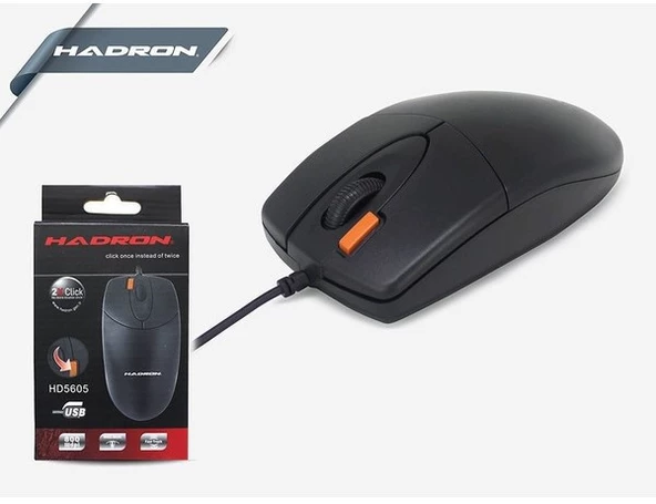 Hadron HN5605 (HD5605) Çift Click Kablolu Optik Mouse