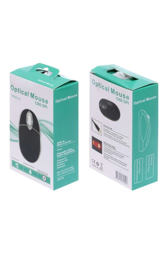 Narita TMP010 USB Optik Işıklı Kablolu Mouse - 3