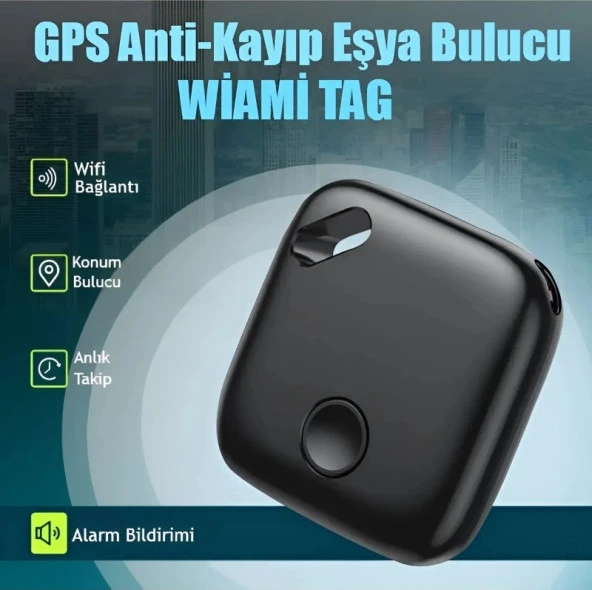 AirTag iOS iPhone iPad Mac Uyumlu Akıllı Gps Takip Cihazı İzleme Eşya Bulucu Kare - 2