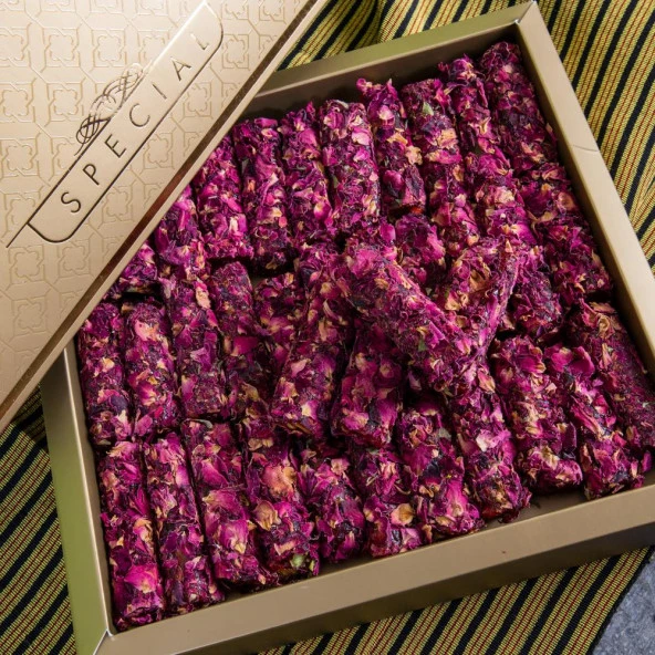Fitil Gül Yapraklı Antep Fıstıklı Lokum 400 g - 4