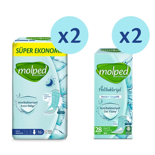 MOLPED EXTRA HİJYEN KARMA PAKET (32'Lİ GECE + 56'LI GÜNLÜK) - 2