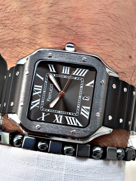 Ferrucci Function FCF.03302TM.03 Çelik Kordon Erkek Kol Saati - Resim 3