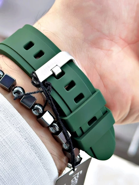 Ferrucci Function FCF.03297FS.04 Silikon Kordon Erkek Kol Saati - Resim 2